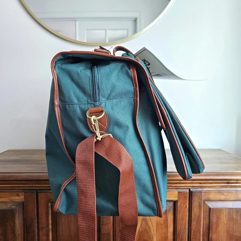 POLO RALPH LAUREN Vintage Teal Travel Weekender Bag Set New Old Stock